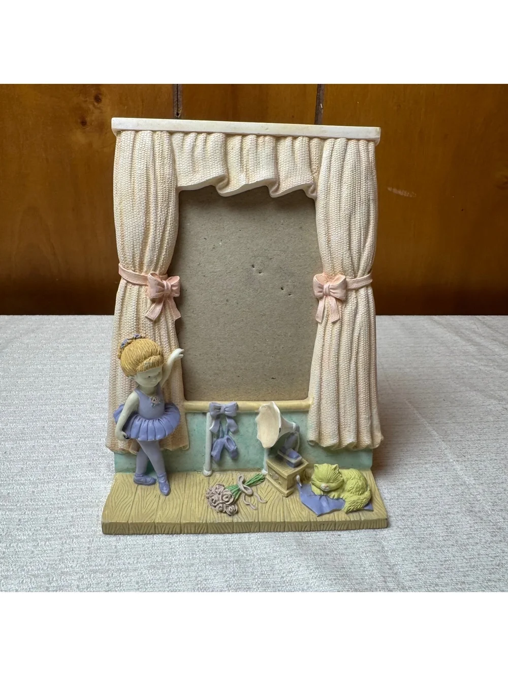 Vintage Ballerina 3.5x5 Picture Frame Ballet Dancer Nursery Decor